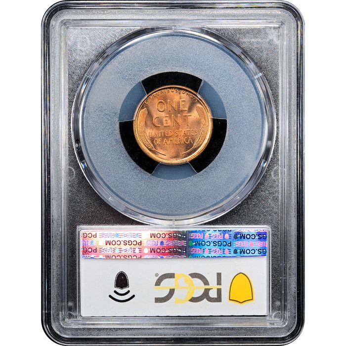 1909 Lincoln Cent (1c) Laidacker Collection Reverse Slab Image