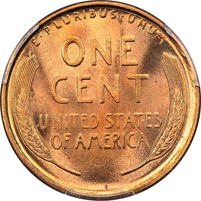 1909 Lincoln Cent (1c) Laidacker Collection Reverse Image