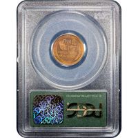 1909 Lincoln Cent (1c) OGH Reverse Slab Image