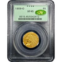 1909-O Indian Gold Half Eagle ($5) OGH Obverse Image