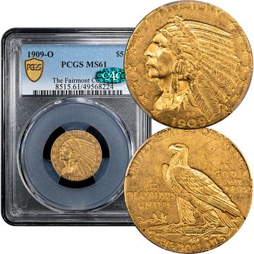 1909-O Indian Gold Half Eagle ($5) Composite Image