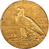 1909-O Indian Gold Half Eagle ($5) Reverse Image
