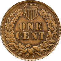 1909-S Indian Cent (1c) Reverse Image