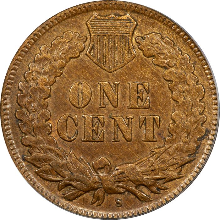 1909-S Indian Cent (1c) Reverse Image