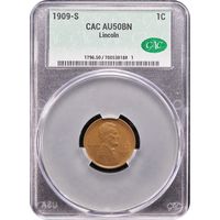 1909-S Lincoln Cent (1c) Obverse Slab Image