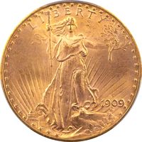 1909-S Saint-Gaudens Gold Double Eagle ($20) Obverse Image
