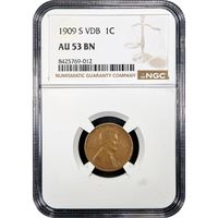 1909-S VDB Lincoln Cent (1c) Obverse Image