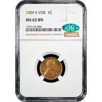 1909-S VDB Lincoln Cent (1c) Obverse Slab Image