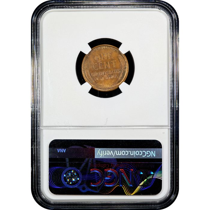 1909-S VDB Lincoln Cent (1c) Reverse Slab Image
