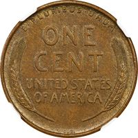 1909-S VDB Lincoln Cent (1c) Reverse Image