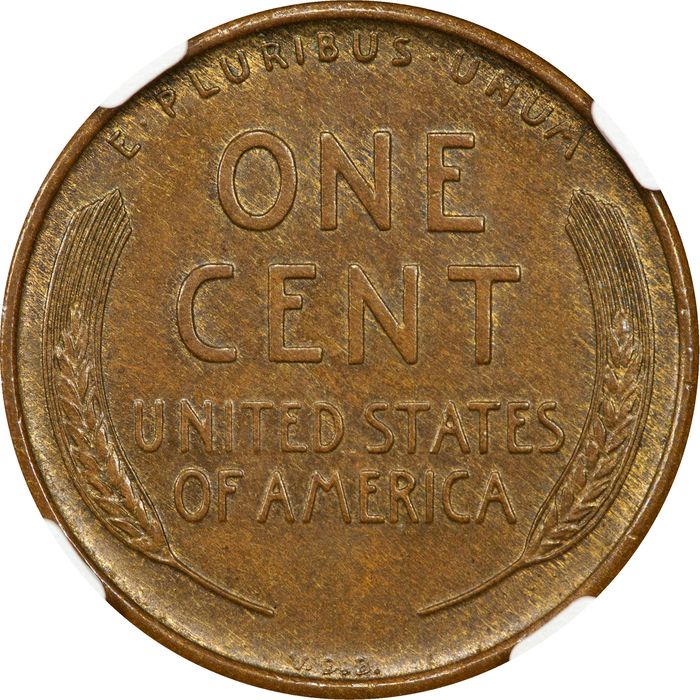 1909-S VDB Lincoln Cent (1c) Reverse Image