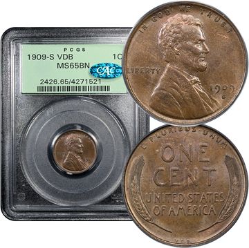 1909-S VDB Lincoln Cent (1c) OGH Composite Image