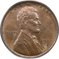 1909-S VDB Lincoln Cent (1c) OGH Obverse Image