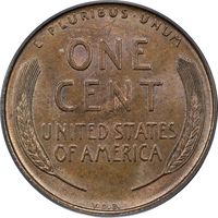 1909-S VDB Lincoln Cent (1c) OGH Reverse Image