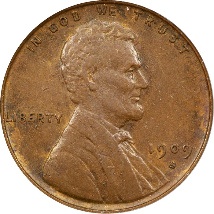 1909-S VDB Lincoln Cent (1c) OGH Obverse Image