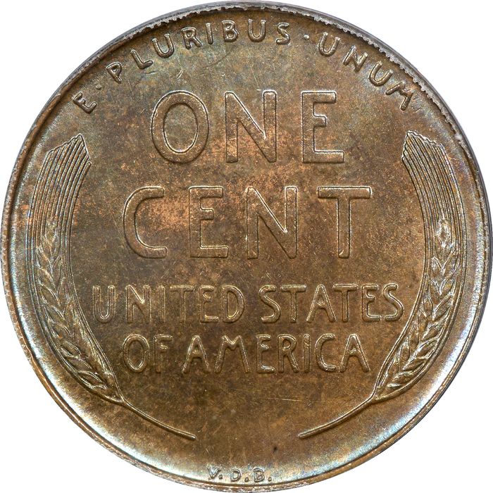 1909-S VDB Lincoln Cent (1c) Reverse Image