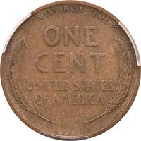 1909-S VDB Lincoln Cent (1c) Reverse Image
