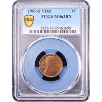 1909-S VDB Lincoln Cent (1c) Obverse Image