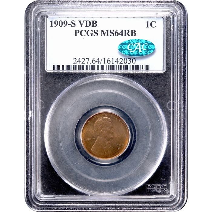 1909-S VDB Lincoln Cent (1c) Obverse Slab Image