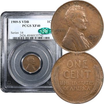 1909-S VDB Lincoln Cent (1c) Composite Image