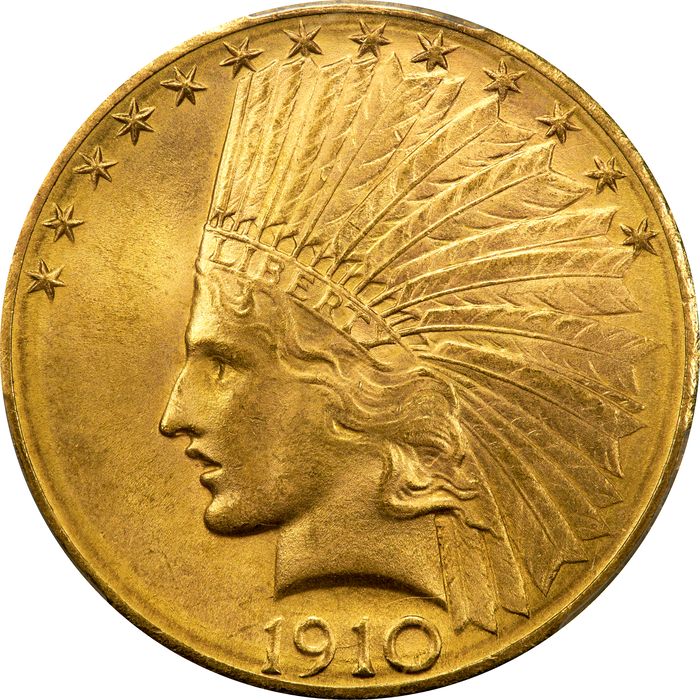 1910-D Indian Gold Eagle ($10) Photo 3
