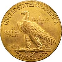 1910-D Indian Gold Eagle ($10) Photo 4