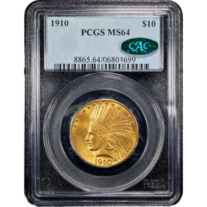 1910 Indian Gold Eagle ($10) Obverse Slab Image