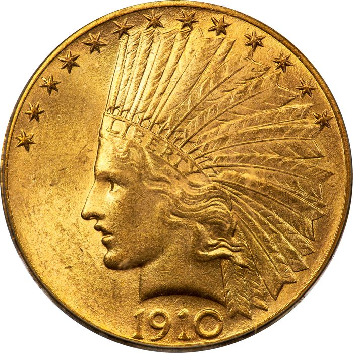 1910 Indian Gold Eagle ($10) Obverse Image