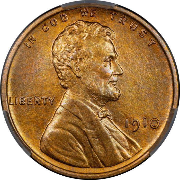 1910 Lincoln Cent (1c) Matte Proof Obverse Image