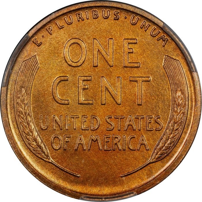 1910 Lincoln Cent (1c) Matte Proof Reverse Image