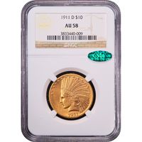 1911-D Indian Gold Eagle ($10) Obverse Image