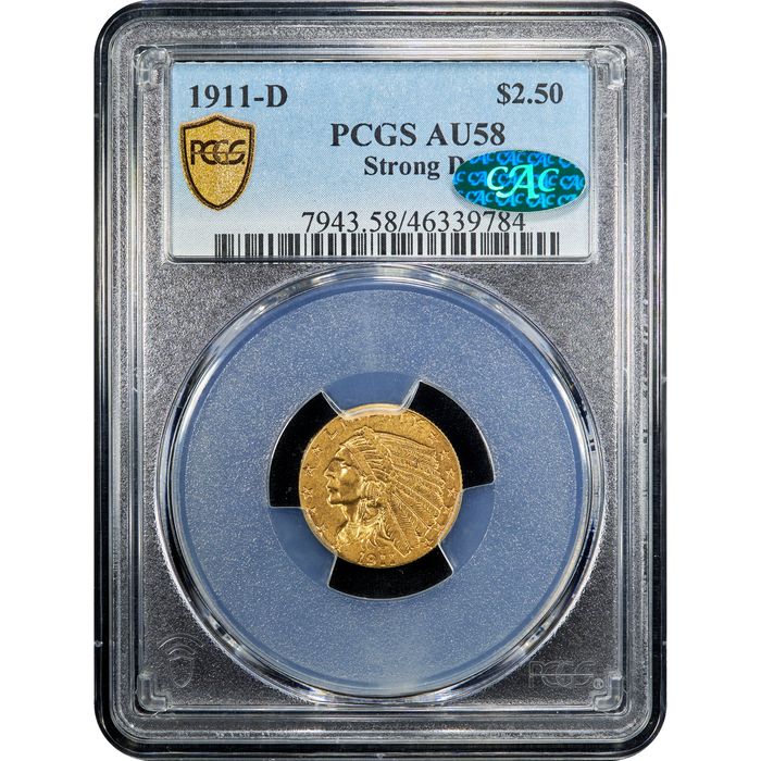 1911-D Strong D Indian Gold Quarter Eagle ($2.50) Obverse Image