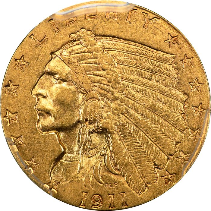 1911-D Strong D Indian Gold Quarter Eagle ($2.50) Photo 3