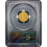 1911 Indian Gold Quarter Eagle ($2.50) OGH Reverse Image
