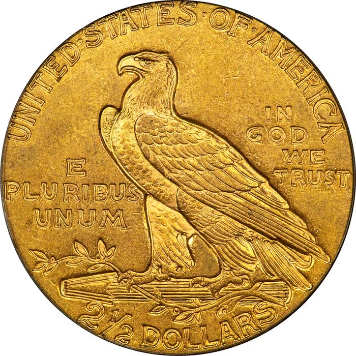 1911 Indian Gold Quarter Eagle ($2.50) OGH Photo 4