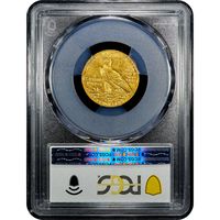 1911-S Indian Gold Half Eagle ($5) Reverse Slab Image