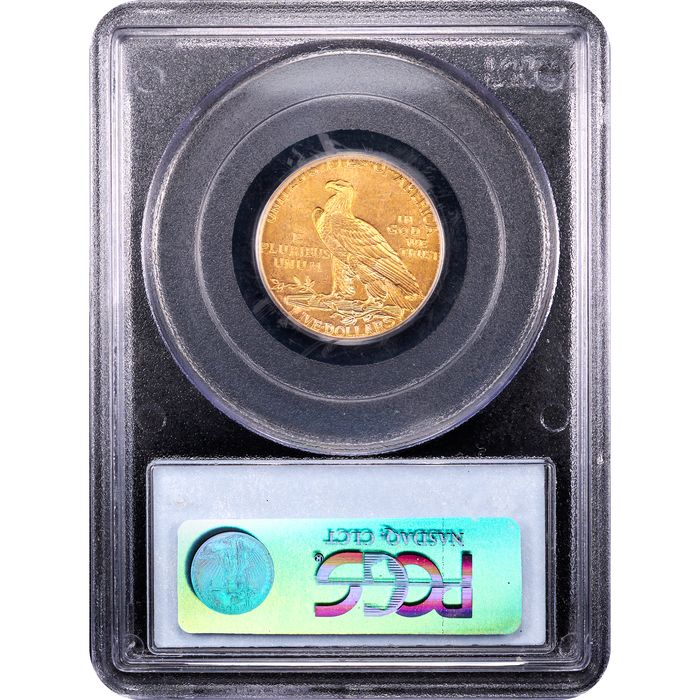 1911-S Indian Gold Half Eagle ($5) Reverse Slab Image