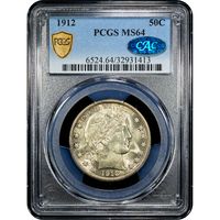 1912 Barber Half Dollar (50c) Obverse Slab Image