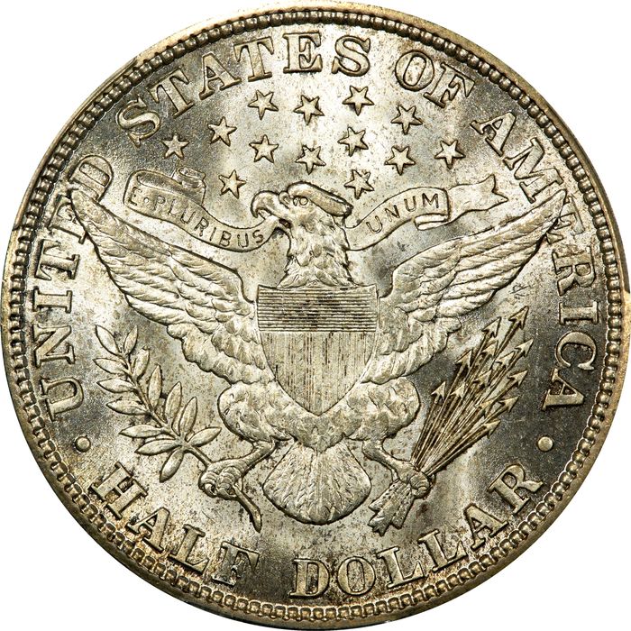 1912 Barber Half Dollar (50c) Reverse Image