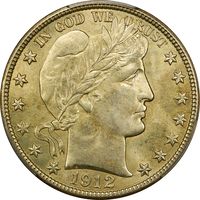 1912-S Barber Half Dollar (50c) Obverse Image