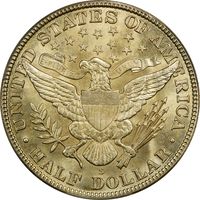 1912-S Barber Half Dollar (50c) Reverse Image