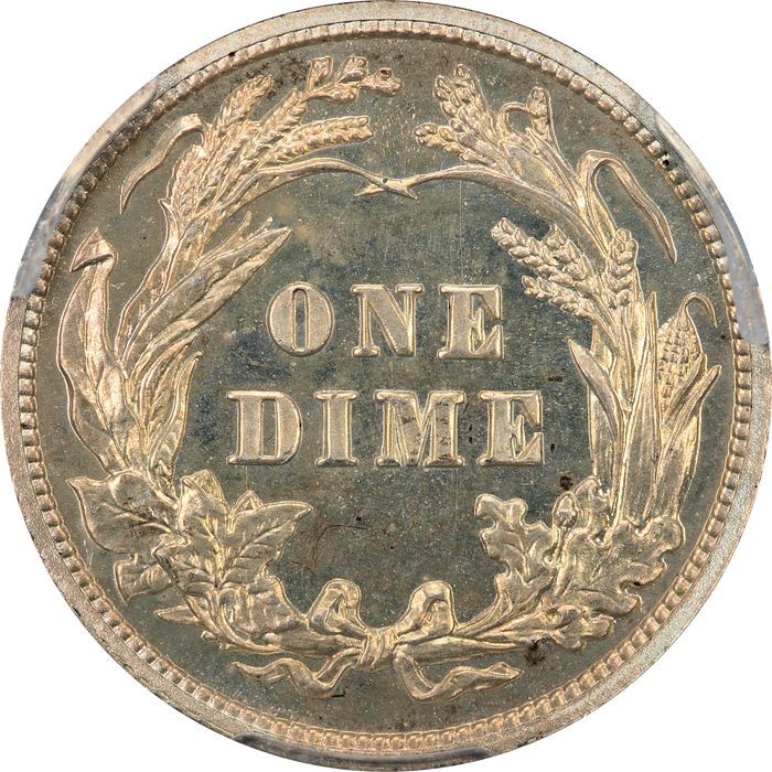 1913 Barber Dime (10c) Reverse Image