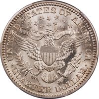 1913 Barber Quarter (25c) Reverse Image
