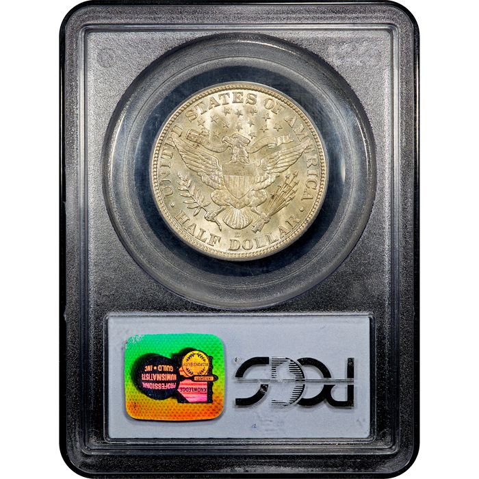 1913-D Barber Half Dollar (50c) Reverse Slab Image