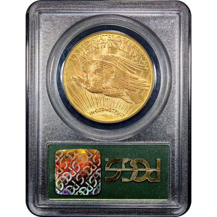 1913-D Saint-Gaudens Gold Double Eagle ($20) OGH Reverse Slab Image