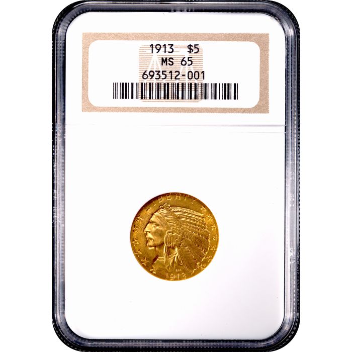 1913 Indian Gold Half Eagle ($5) Obverse Image