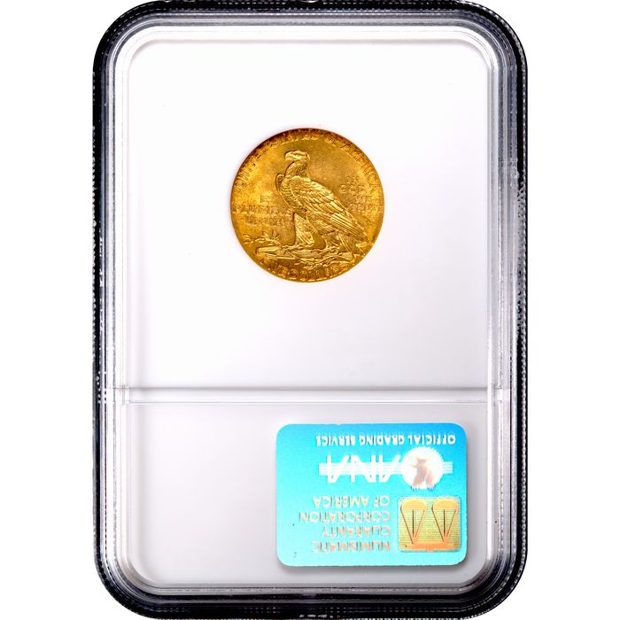 1913 Indian Gold Half Eagle ($5) Reverse Image
