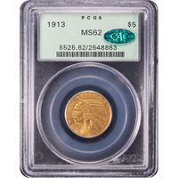 1913 Indian Gold Half Eagle ($5) OGH Obverse Image