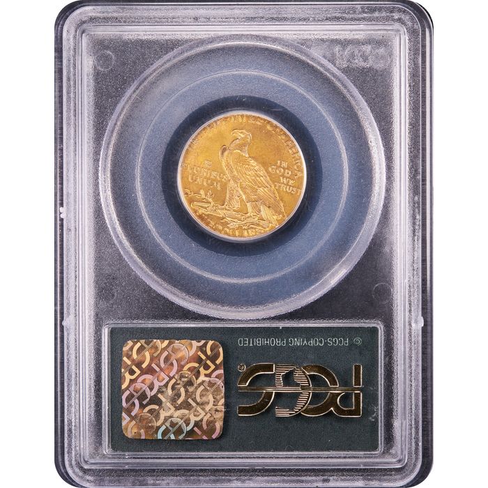 1913 Indian Gold Half Eagle ($5) OGH Reverse Image