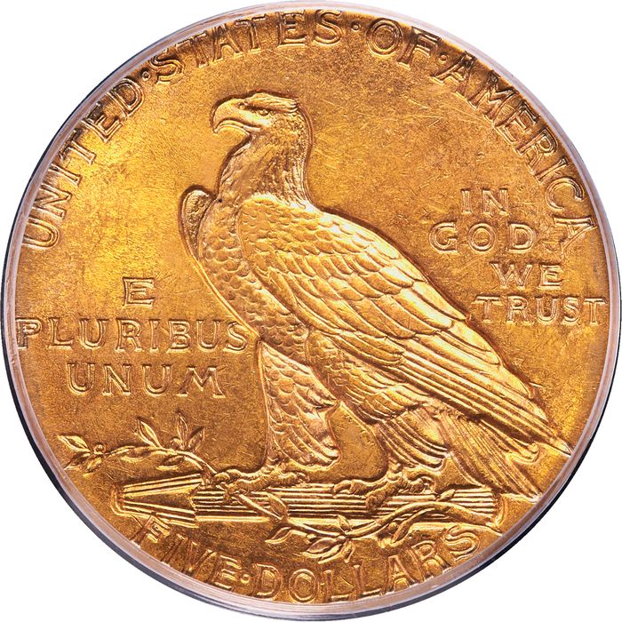 1913 Indian Gold Half Eagle ($5) OGH Photo 4